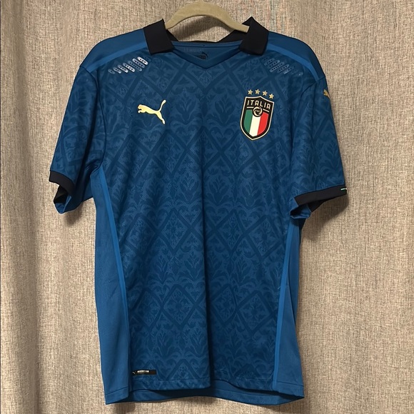Puma Men's Blue Italy Soccer Jersey - Picture 1 of 5